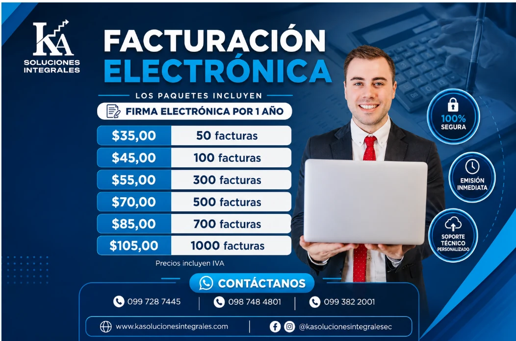 Planes de facturación electrónica de KA Soluciones Integrales